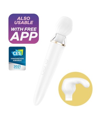 SATISFYER - DOUBLE WANDER APP BLANCO