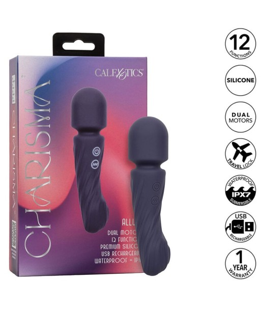 CALEXOTICS - CHARISMA ALLURE MASAJEADOR DOBLE MOTOR 12 FUNCIONES 17,25 CM X 4,5 CM MORADO CALEXOTICS - CHARISMA ALLURE MASAJEADOR DOBLE MOTOR 12 FUNCIONES 17,25 CM X 4,5 CM MORADO