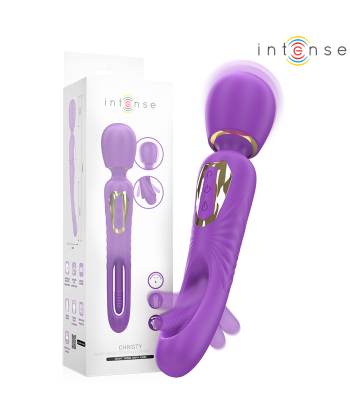 INTENSE - CHRISTY VIBRADOR WAND CON LENGUA GIRATORIA