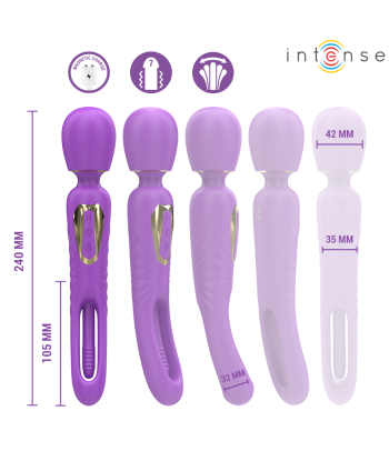 INTENSE - CHRISTY VIBRADOR WAND CON LENGUA GIRATORIA