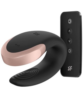 SATISFYER - APP DOUBLE LOVE VIBRADOR PAREJAS LUXURY NEGRO