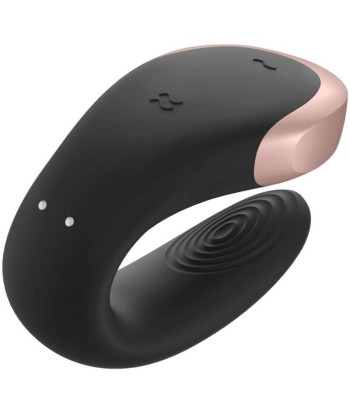 SATISFYER - APP DOUBLE LOVE VIBRADOR PAREJAS LUXURY NEGRO