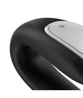 SATISFYER - DOUBLE FUN PARTNER VIBRADOR NEGRO