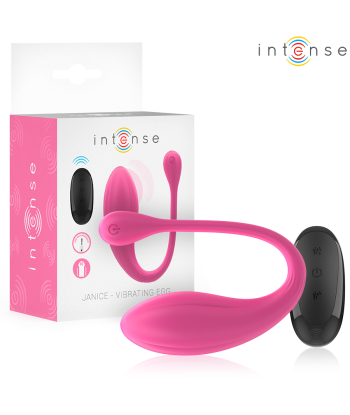 INTENSE - JANICE VIBRADOR U DOBLE ESTIMULACIÓN 10 VIBRACIONES ROSA CONTROL REMOTO