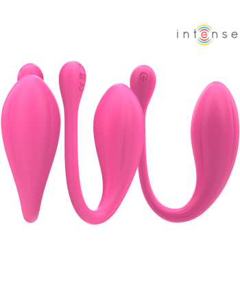 INTENSE - JANICE VIBRADOR U DOBLE ESTIMULACIÓN 10 VIBRACIONES ROSA CONTROL REMOTO