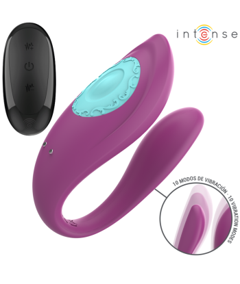 INTENSE - ANNIE ESTIMULADOR and VIBRADOR FORMA DE U MORADO CONTROL REMOTO