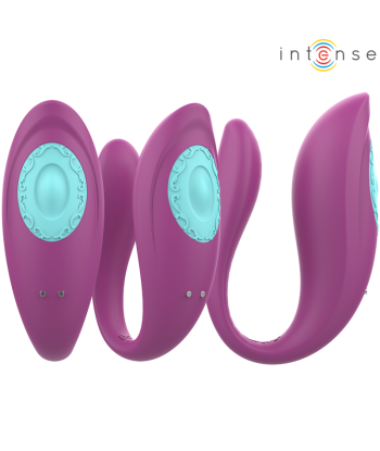 INTENSE - ANNIE ESTIMULADOR and VIBRADOR FORMA DE U MORADO CONTROL REMOTO
