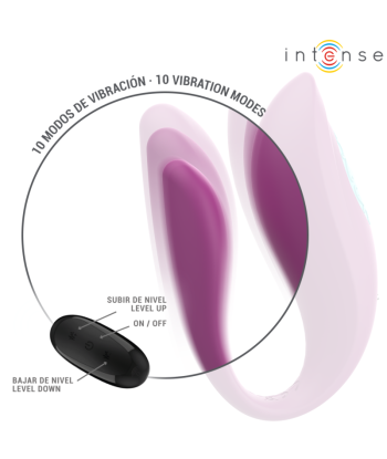INTENSE - ANNIE ESTIMULADOR and VIBRADOR FORMA DE U MORADO CONTROL REMOTO