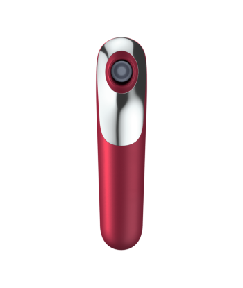 SATISFYER - DUAL LOVE VIBRADOR Y SUCCIONADOR CON AIRE PULSADO ROJO