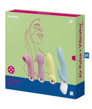 SATISFYER - MARVELOUS FOUR SET VIBRADOR and SUCCIONADOR
