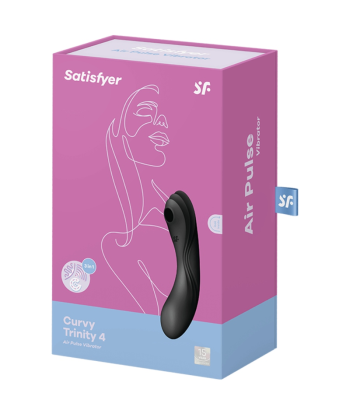 SATISFYER - CURVY TRINITY 4 ESTIMULADOR Y VIBRADOR NEGRO