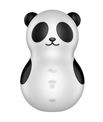 SATISFYER - POCKET PANDA ESTIMULADOR and VIBRADOR BLANCO Y NEGRO