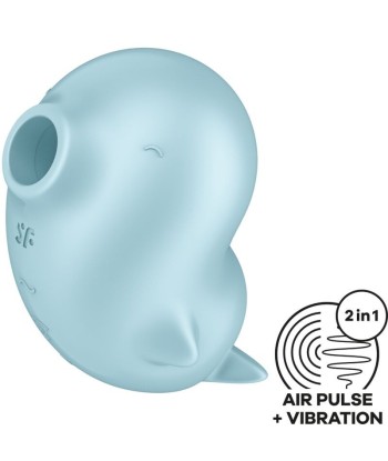 SATISFYER - SASSY SEAL ESTIMULADOR and VIBRADOR AZUL