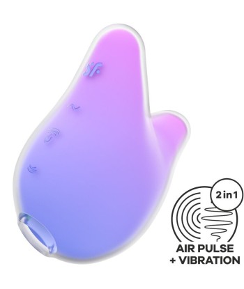 SATISFYER - MERMAID VIBES ESTIMULADOR and VIBRADOR VIOLETA Y ROSA