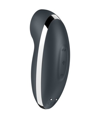 SATISFYER - TAP and CLIMAX 2 VIBRADOR and ESTIMULADOR GRIS