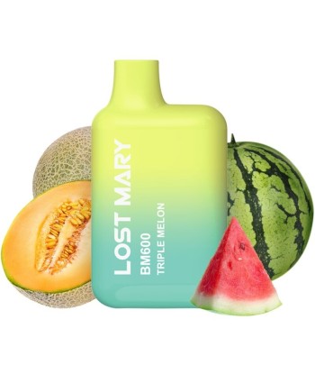 LOST MARY - BM600 VAPER NICOTINA 2 DESECHABLE SABOR TRIPLE MELÓN