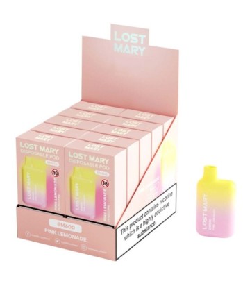 LOST MARY - BM600 VAPER NICOTINA 2 DESECHABLE SABOR LIMONADA ROSA