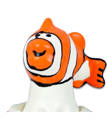 CONDOMERIE - PRESERVATIVO DECORATIVO PINTADO A MANO PESCADO NARANJA