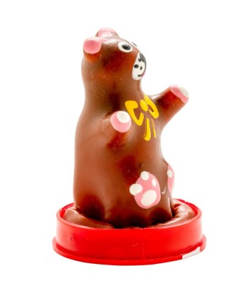 CONDOMERIE - PRESERVATIVO DECORATIVO PINTADO A MANO OSO DE PELUCHE