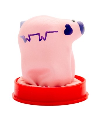 CONDOMERIE - PRESERVATIVO DECORATIVO PINTADO A MANO CERDO PEQUEÑO