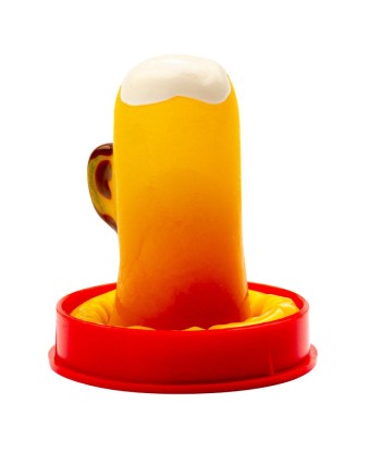 CONDOMERIE - PRESERVATIVO DECORATIVO PINTADO A MANO VASO DE CERVEZA