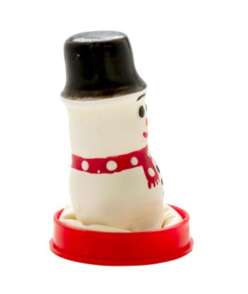 CONDOMERIE - PRESERVATIVO DECORATIVO PINTADO A MANO MUÑECO DE NIEVE