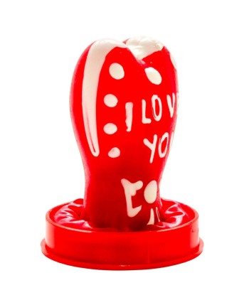 CONDOMERIE - PRESERVATIVO DECORATIVO PINTADO A MANO CORAZÓN - TE AMO MODELO 1