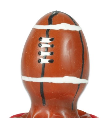 CONDOMERIE - PRESERVATIVO DECORATIVO PINTADO A MANO PELOTA DE RUGBY