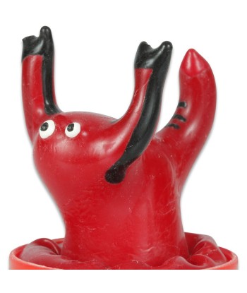 CONDOMERIE - PRESERVATIVO DECORATIVO PINTADO A MANO ESCORPIO ROJO