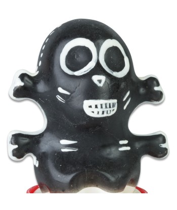 CONDOMERIE - PRESERVATIVO DECORATIVO PINTADO A MANO CALAVERA NEGRA MODELO 1