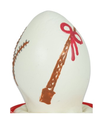 CONDOMERIE - PRESERVATIVO DECORATIVO PINTADO A MANO HUEVO DE PASCUA BLANCO