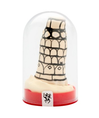 CONDOMERIE - PRESERVATIVO DECORATIVO PINTADO A MANO TORRE DE PISA