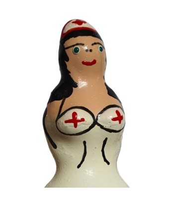 CONDOMERIE - PRESERVATIVO DECORATIVO PINTADO A MANO ENFERMERA NEGRA