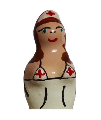 CONDOMERIE - PRESERVATIVO DECORATIVO PINTADO A MANO ENFERMERA MORENA