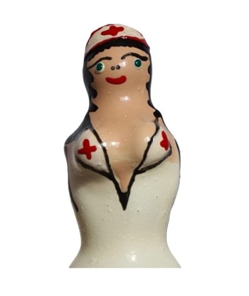 CONDOMERIE - PRESERVATIVO DECORATIVO PINTADO A MANO ENFERMERA RUBIA