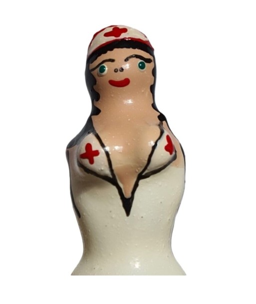 CONDOMERIE - PRESERVATIVO DECORATIVO PINTADO A MANO ENFERMERA RUBIA