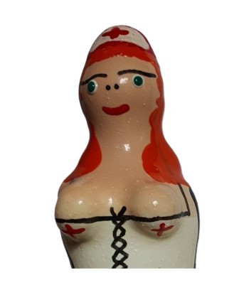 CONDOMERIE - PRESERVATIVO DECORATIVO PINTADO A MANO ENFERMERA PELIRROJA