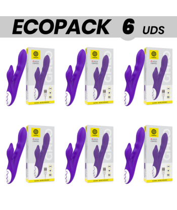 ECOPACK 6 UDS - GALATEA GALO VIBRADOR LILA COMPATIBLE CON WATCHME WIRELESS TECHNOLOGY