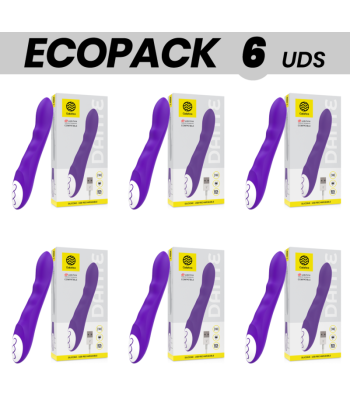 ECOPACK 6 UDS - GALATEA DANTE VIBRADOR LILA COMPATIBLE CON WATCHME WIRELESS TECHNOLOGY