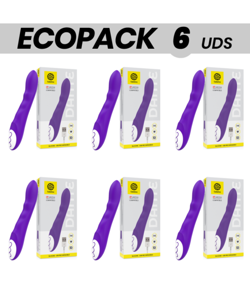 ECOPACK 6 UDS - GALATEA DANTE VIBRADOR LILA COMPATIBLE CON WATCHME WIRELESS TECHNOLOGY ECOPACK 6 UDS - GALATEA DANTE VIBRADOR LILA COMPATIBLE CON WATCHME WIRELESS TECHNOLOGY