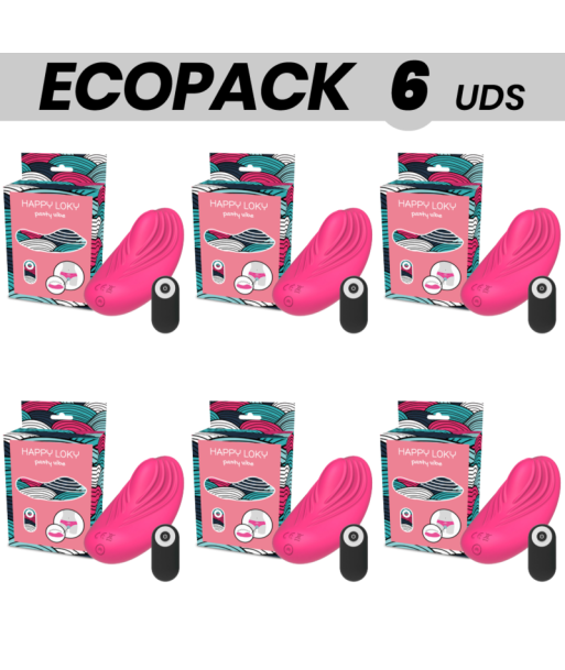 ECOPACK 6 UDS - HAPPY LOKY PANTY VIBRADOR PARA BRAGUITA CONTROL REMOTO ECOPACK 6 UDS - HAPPY LOKY PANTY VIBRADOR PARA BRAGUITA CONTROL REMOTO