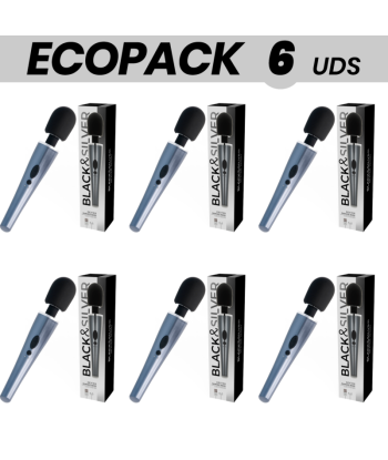 ECOPACK 6 UDS - BLACKandSILVER DEXTER MASSAGE WAND