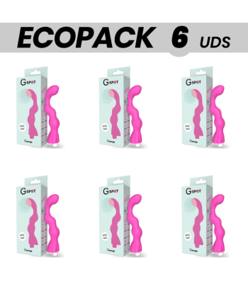 ECOPACK 6 UDS - G-SPOT GEORGE VIBRADOR PUNTO G ROSA CHICLE