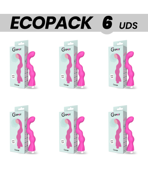 ECOPACK 6 UDS - G-SPOT GEORGE VIBRADOR PUNTO G ROSA CHICLE ECOPACK 6 UDS - G-SPOT GEORGE VIBRADOR PUNTO G ROSA CHICLE
