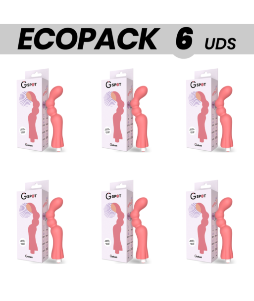 ECOPACK 6 UDS - G-SPOT GOHAN VIBRADOR PUNTO G LIGHT RED ECOPACK 6 UDS - G-SPOT GOHAN VIBRADOR PUNTO G LIGHT RED