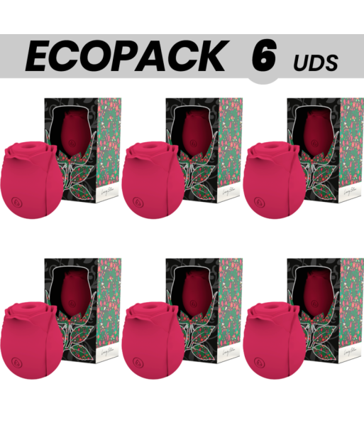 ECOPACK 6 UDS - MIA ROSE ONDAS ESTIMULADORAS CLÍTORIS POR ONDAS EDICIÓN LIMITADA - ROJO