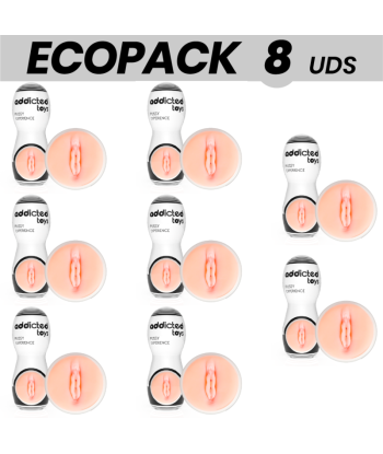 ECOPACK 8 UDS - ADDICTED TOYS MASTURBADOR VAGINA 2.0