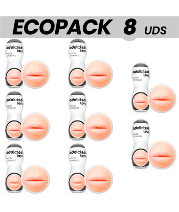 ECOPACK 8 UDS - ADDICTED TOYS MASTURBADOR BOCA 2.0