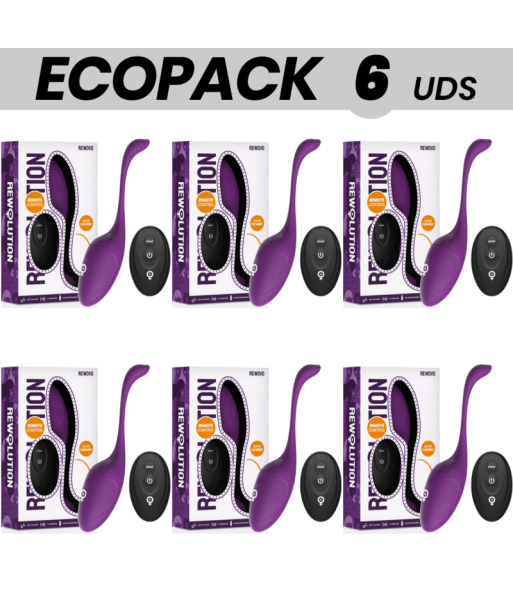 ECOPACK 6 UDS - REWOLUTION REWOVO HUEVO VIBRADOR CONTROL REMOTO