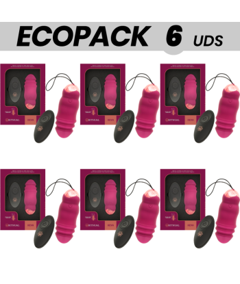 ECOPACK 6 UDS - RITHUAL REVA HUEVO CONTROL REMOTO SISTEMA UPandDOWN VIBRACIÓN